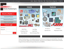 Tablet Screenshot of filtrationmanufacturing.com